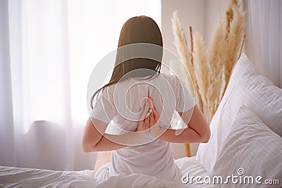 Yoga, healthy start of a day, good early morning, Stock Photo