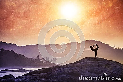 Yoga in India Stock Photo