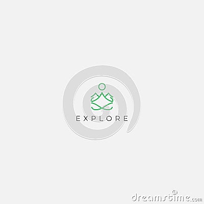 Yoga leaf healthy and natural logo Vector Illustration