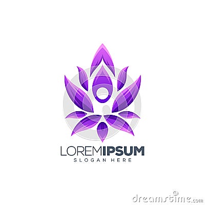 Yoga logo design,vector,illustration Vector Illustration