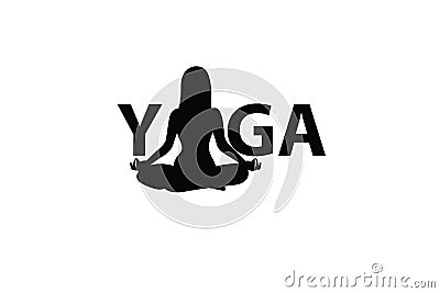 Yoga logo 123 Cartoon Illustration