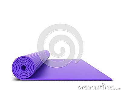 Yoga mat Cartoon Illustration