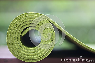 Yoga mat Stock Photo