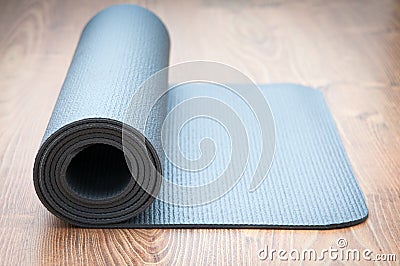 Yoga mat Stock Photo