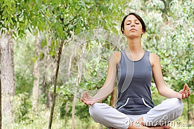 Yoga and meditation Stock Photo