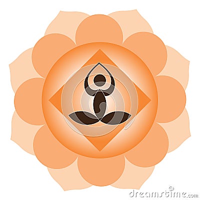 Yoga meditation Vector Illustration