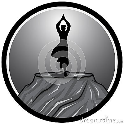 Yoga Meditation Vector Illustration