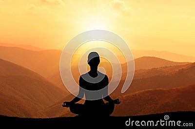 Yoga and meditation Stock Photo