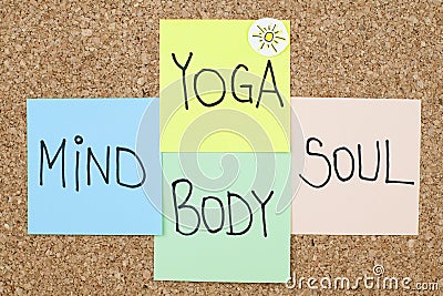 Yoga Mind Body Soul Stock Photo