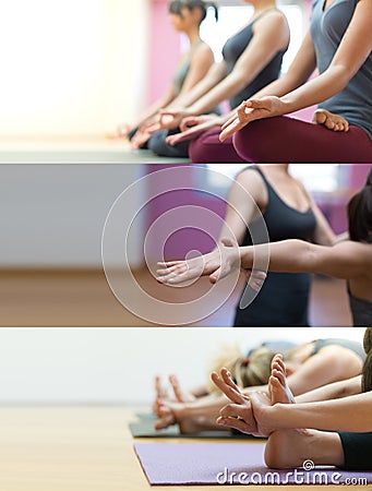 Yoga and mindfulness meditation Stock Photo