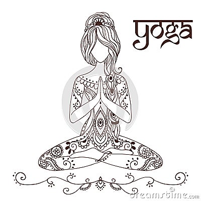 Yoga-2 Vector Illustration