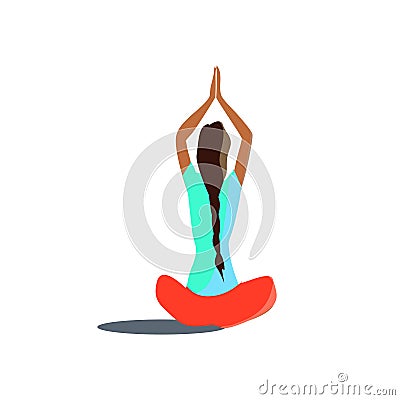 Yoga pose asana Vector Illustration