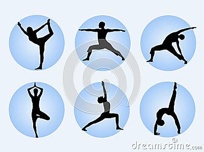 Yoga poses Stock Photo