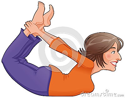 Yoga Position. Vector Illustration