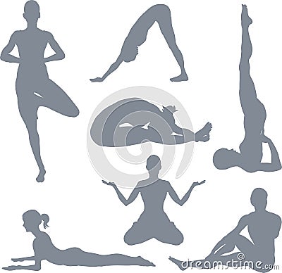 Yoga Postures Royalty Free Stock Photography - Image: 1681067