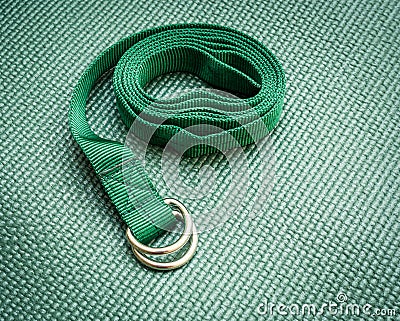 Yoga strap Stock Photo