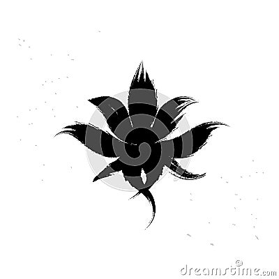Yoga symbol lotus Vector Illustration