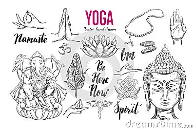 Yoga vector set Vector Illustration