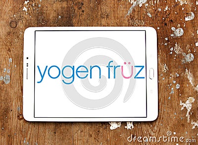 Yogen fruz frozen yogurt franchise logo Editorial Stock Photo