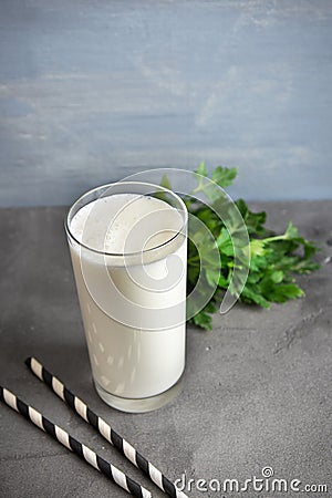 Yogurt, ayran or lassi Stock Photo