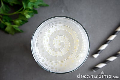 Yogurt, ayran or lassi Stock Photo