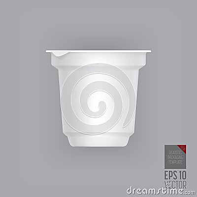 Yogurt container Vector Illustration