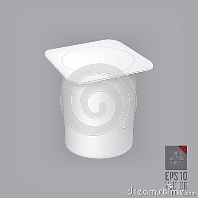 Yogurt container Vector Illustration