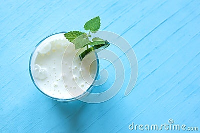Yogurt drink, ayran Stock Photo
