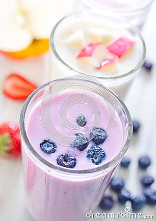 Yogurts Stock Photo