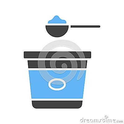 Yogurts Icon Image. Vector Illustration