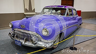 Purple Buick Super in Kustomfest 2023 Editorial Stock Photo