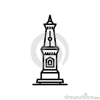 Yogyakarta Monument Vector Illustration