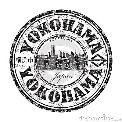 Yokohama grunge rubber stamp Vector Illustration