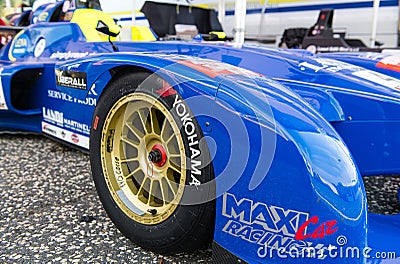 Yokohama racing tire on motorsport car Editorial Stock Photo