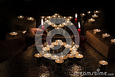 Yom HaShoah day abstract photo. Stock Photo