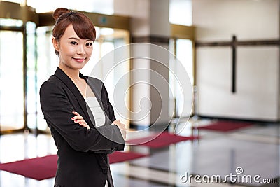 Yong pretty Asian business woman Stock Photo