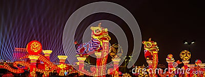 Chinese lunar new year celebrating in Xian, China Stock Photo