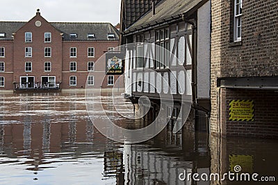 York Floods - Sept.2012 - UK Editorial Stock Photo