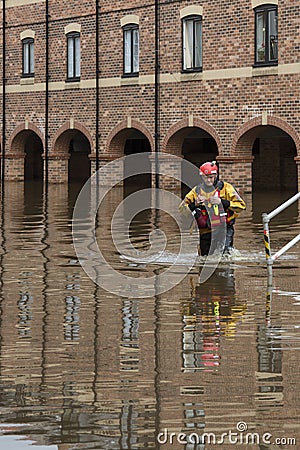 York Floods - Sept.2012 - UK Editorial Stock Photo