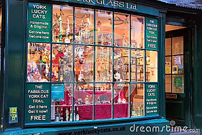 York Glass, Shambles, York, Yorkshire, UK Editorial Stock Photo