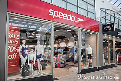 Speedo swimware store shop in mall Editorial Stock Photo