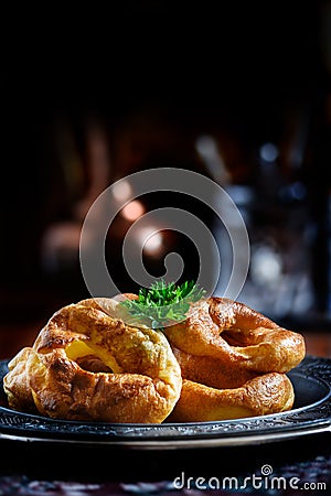 Yorkshire Puddings Stock Photo