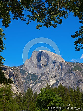 Yosemite Half Dome Stock Photo