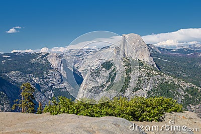 Yosemite Valley from Glacier Point vista point Stock Photo