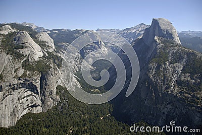 Yosemite Valley & Half Dome Stock Photo