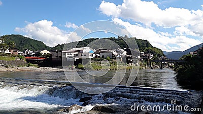 Yosida River, Gujo Hachiman, Gifu, Japan Stock Photo