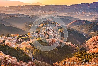 Yoshinoyama, Japan in Spring Stock Photo