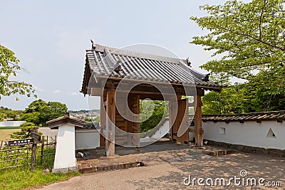 Yotsuashimon Gate of Kakegawa Castle, Shizuoka Prefecture, Japan Stock Photo