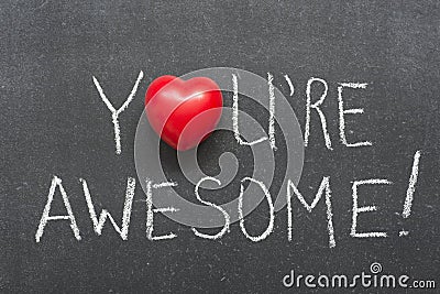 You are awesome Stock Photo