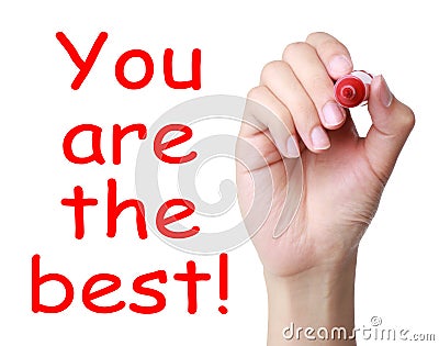 You are the best! Stock Photo